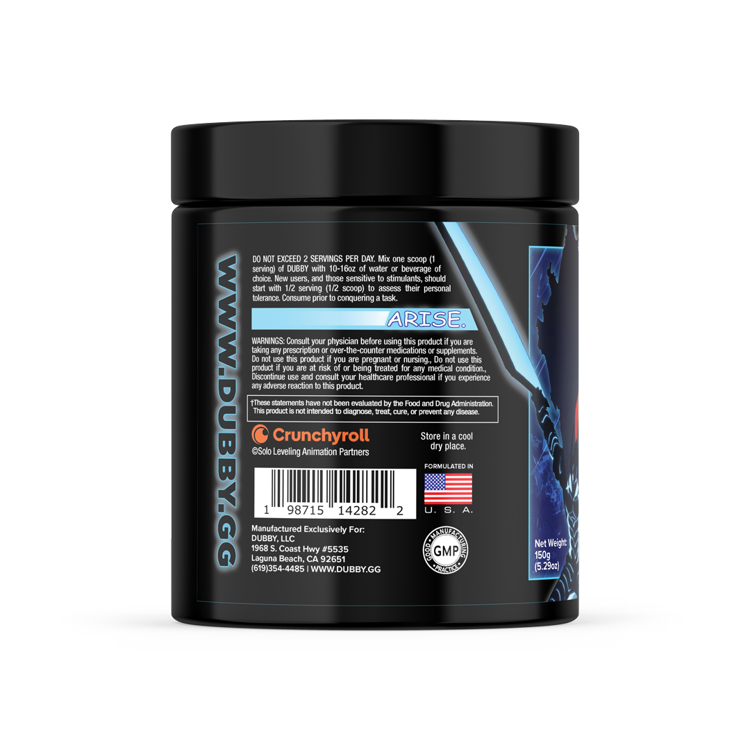 Igris Strike Solo Leveling Official License Energy Drink Tub