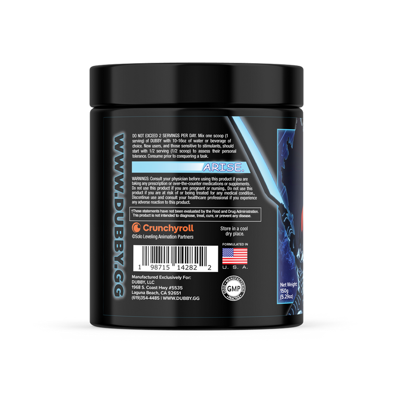 Igris Strike Solo Leveling Official License Energy Drink Tub