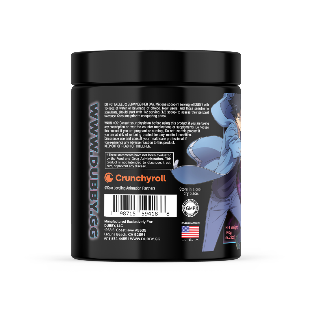 Shadow Monarch Surge Solo Leveling Official License Energy Drink Tub