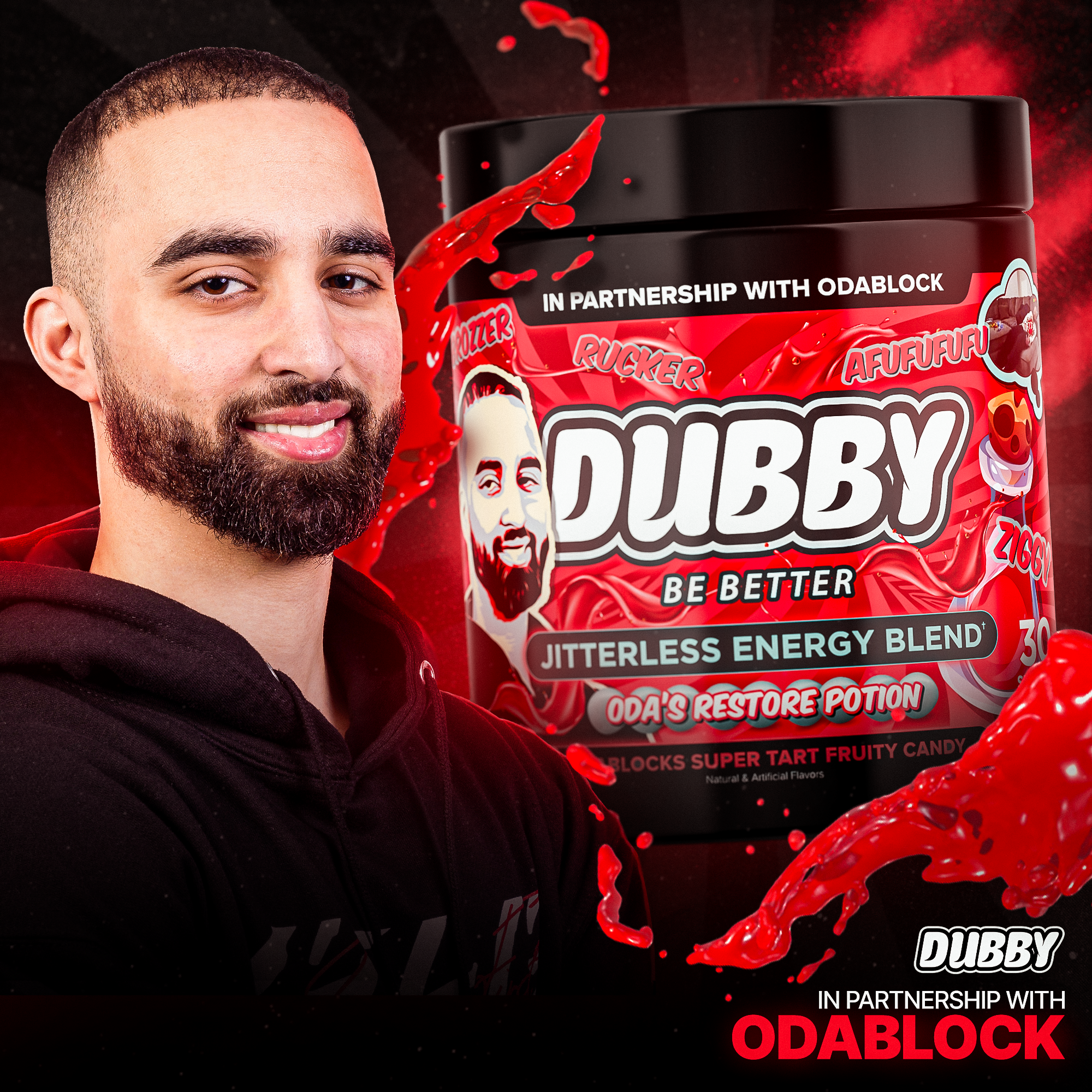 Odablock's Restore Potion Energy Drink Tub